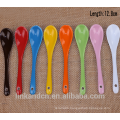 Haonai Colorful long ceramic spoon, ceramic coffee spoon